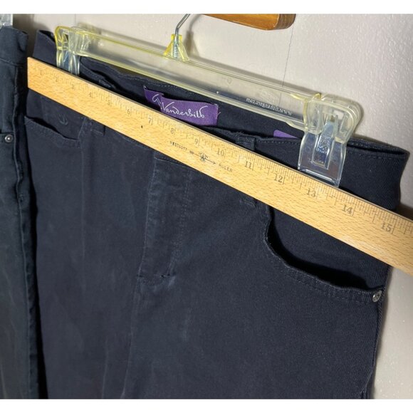 Gloria Vanderbilt Amanda Jeans Black Bundle 2 Classic Basic Petite Crop Women 8P - Picture 7 of 10